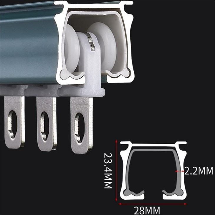 ریل پرده برای پنجره خلیج