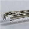 Double Curtain Track Wall Mount